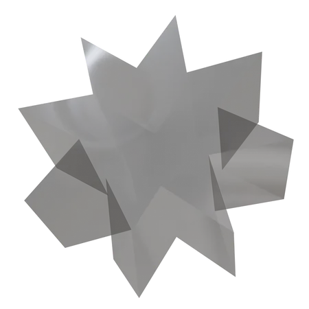 Glass Star Abstract  3D Icon