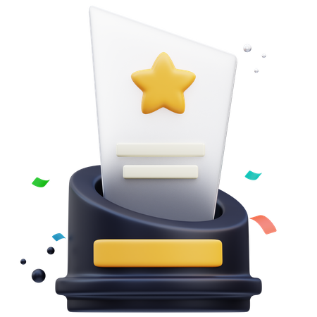 Glass Trophy  3D Icon