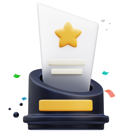 Glass Trophy 3D Icon