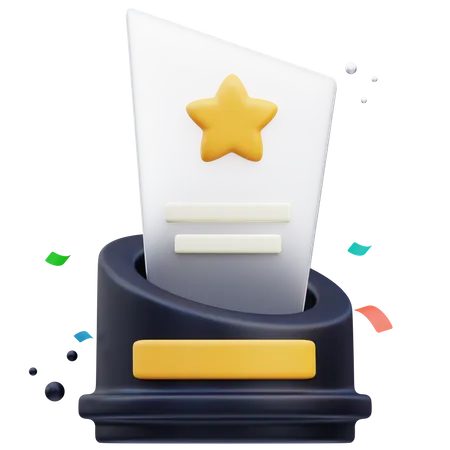 Glass Trophy  3D Icon