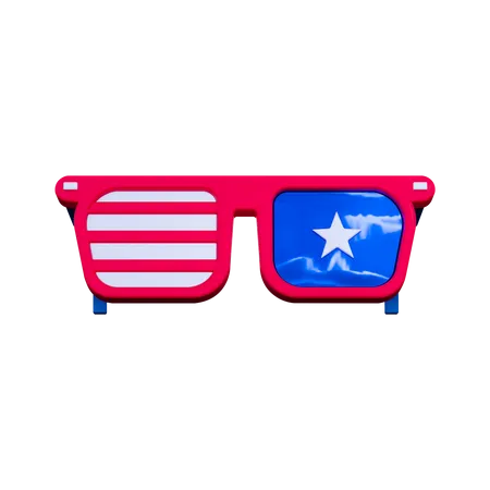 3 D American Independence Day Icon 3D Illustration