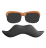 Glasses And Moustache