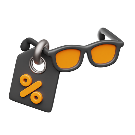 Glasses Discount  3D Icon