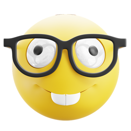 Glasses Emoji  3D Icon