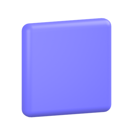 Glatt-quadratisch  3D Icon