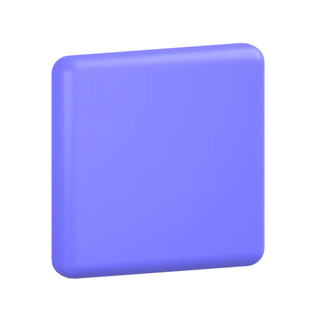 Glatt-quadratisch  3D Icon