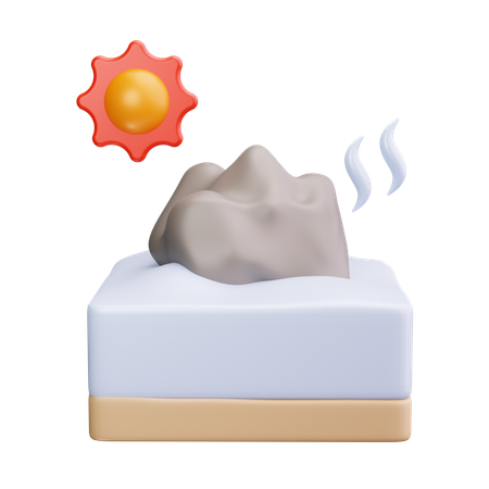 Gletscherschmelze  3D Icon