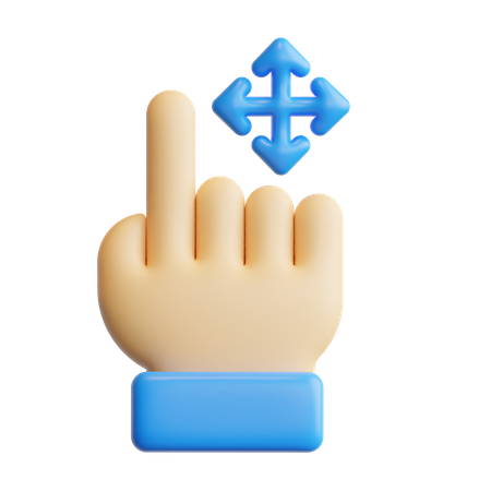 Glisser le geste tactile  3D Icon