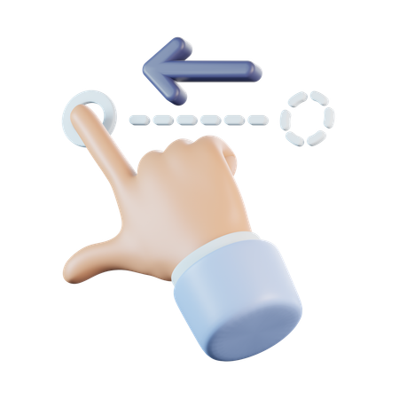 Glisser vers la gauche  3D Icon