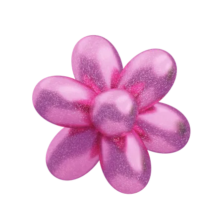 Glitter Abstract Pink Glossy Cluster  3D Icon