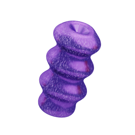 Glitter Abstract Purple Radiant Sphere  3D Icon
