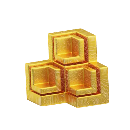 Glitzer abstrakt gelb strukturierte Kugel  3D Icon