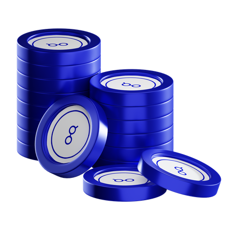 Glm Coin Stacks  3D Icon