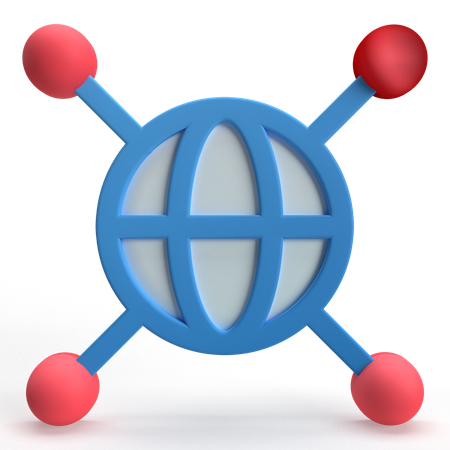 Global  3D Icon