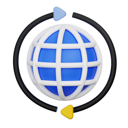 Global  3D Icon