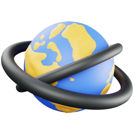 Global  3D Icon