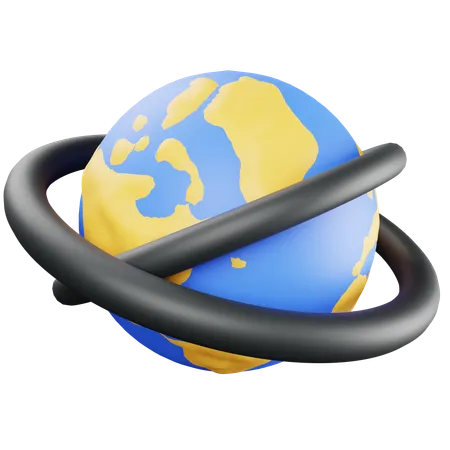 Global  3D Icon