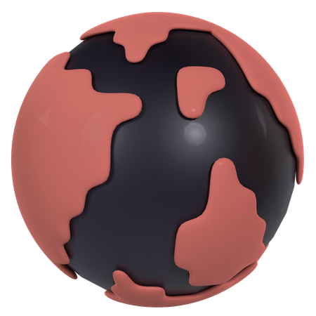 Global  3D Icon