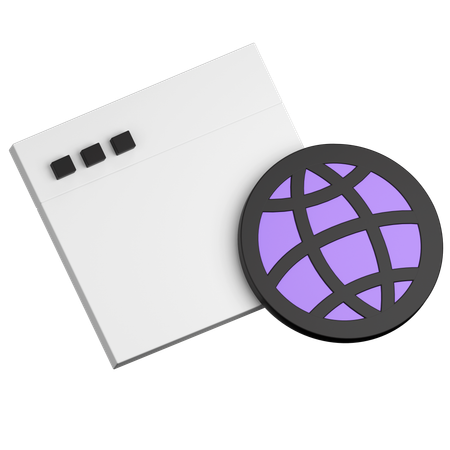 Global  3D Icon