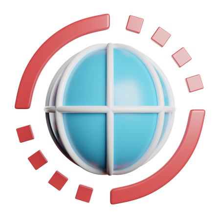 Global  3D Icon