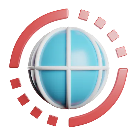 Global  3D Icon