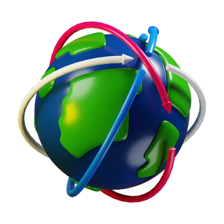Global  3D Icon