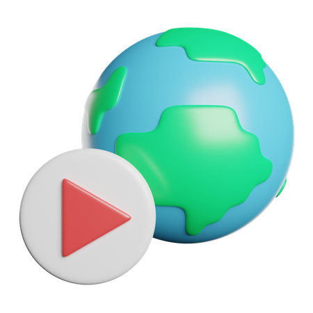 Global  3D Icon