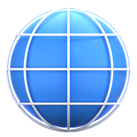 Global  3D Icon