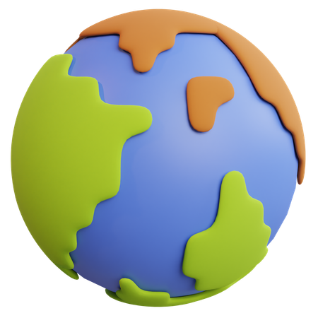 Global  3D Icon