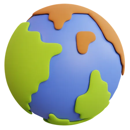 Global  3D Icon