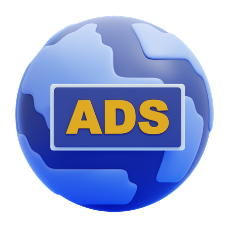 Global ADS  3D Icon