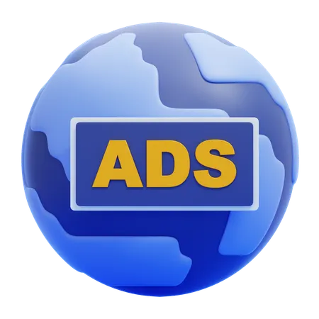 Global ADS  3D Icon