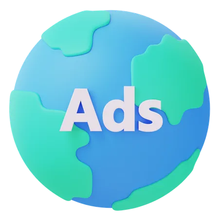 Global Advertising  3D Icon