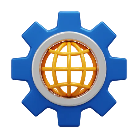 GLOBAL AI TECHNOLOGY  3D Icon