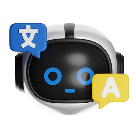 Global Ai Translator  3D Icon