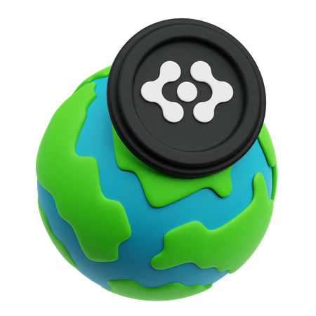 Global Artificial Super Intelligence Alliance Token  3D Icon