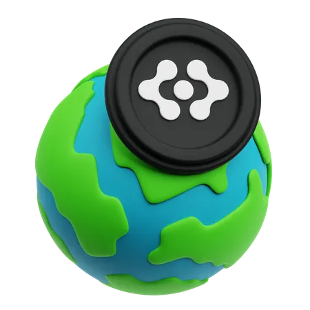 Global Artificial Super Intelligence Alliance Token  3D Icon