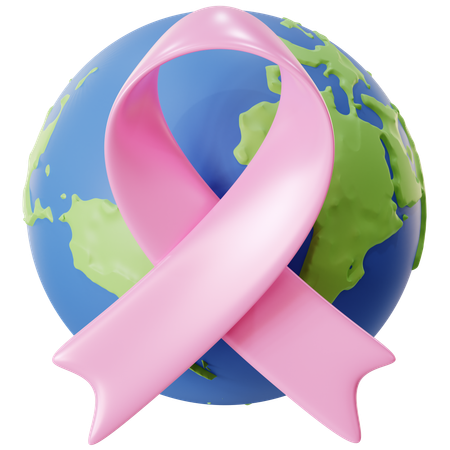 Global awareness regarding cancer  3D Icon