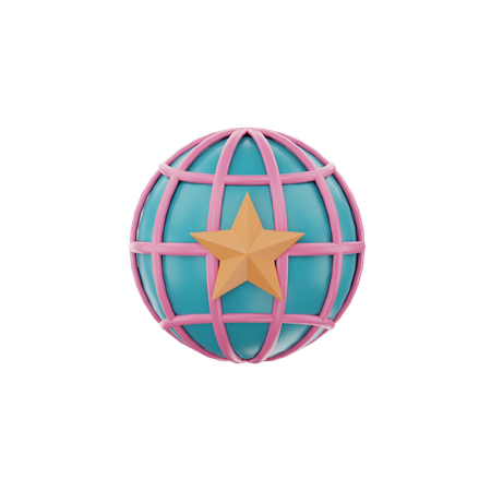 Global Badge  3D Icon