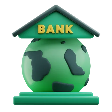 Global Bank  3D Icon