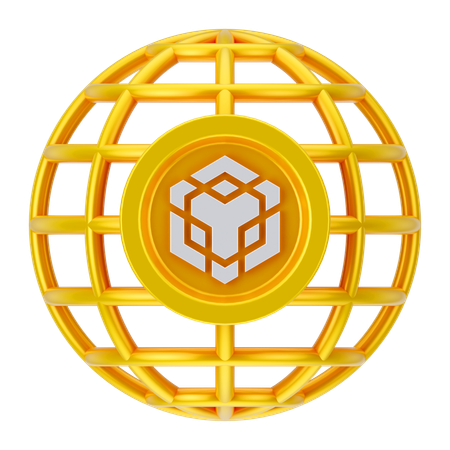 Globales Binance  3D Icon