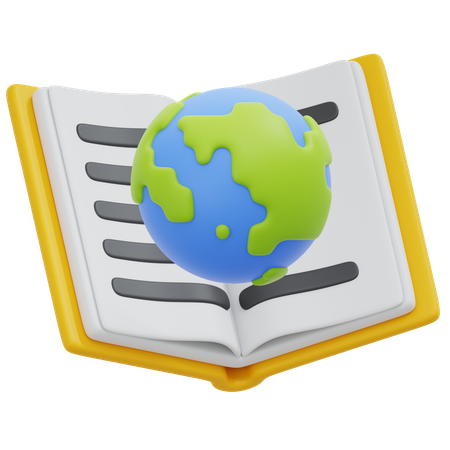 Global Book  3D Icon