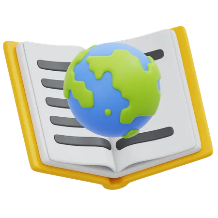 Global Book  3D Icon
