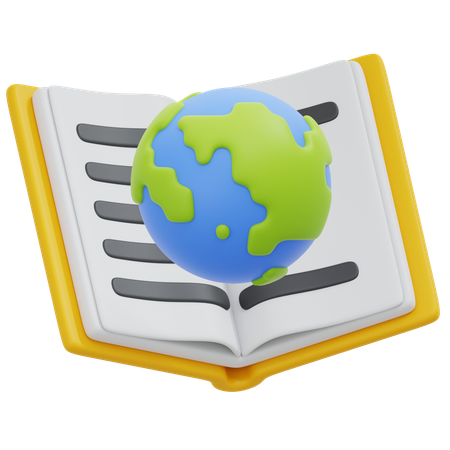 Global Book  3D Icon