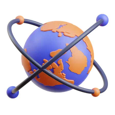 Business World Globe 3D Icon