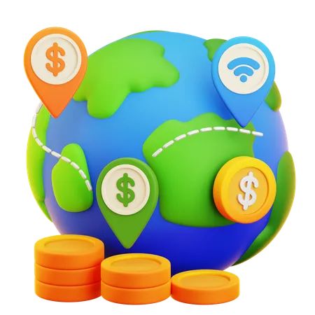 Global Business 3D Icon