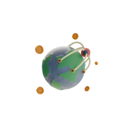 Global Business Expansion  3D Icon