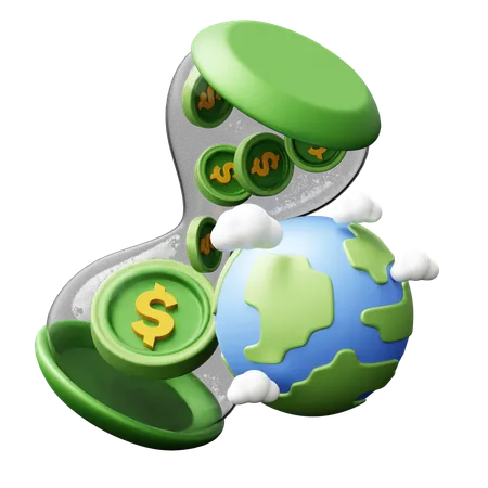 Global business investment  3D Icon