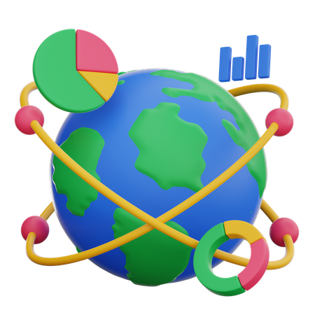 Global Business Network  3D Icon