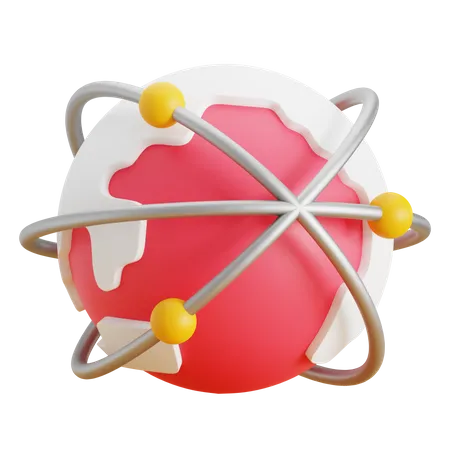 Global Business Network  3D Icon